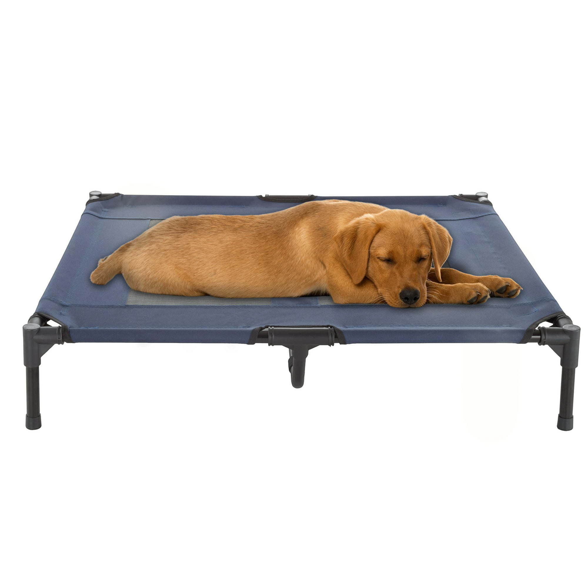 Elevated Dog Bed - 36x29.75-Inch Portable Pet Bed with Non-Slip Feet - Indoor/Outdoor Dog Cot or Puppy Bed for Pets up to 80lbs Elevated Dog Bed - 36x29.75-Inch Portable Pet Bed with Non-Slip Feet - Indoor/Outdoor Dog Cot or Puppy Bed for Pets up to 80lbs